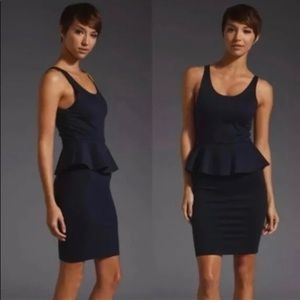 NWT Aqua Peplum dress, black, L